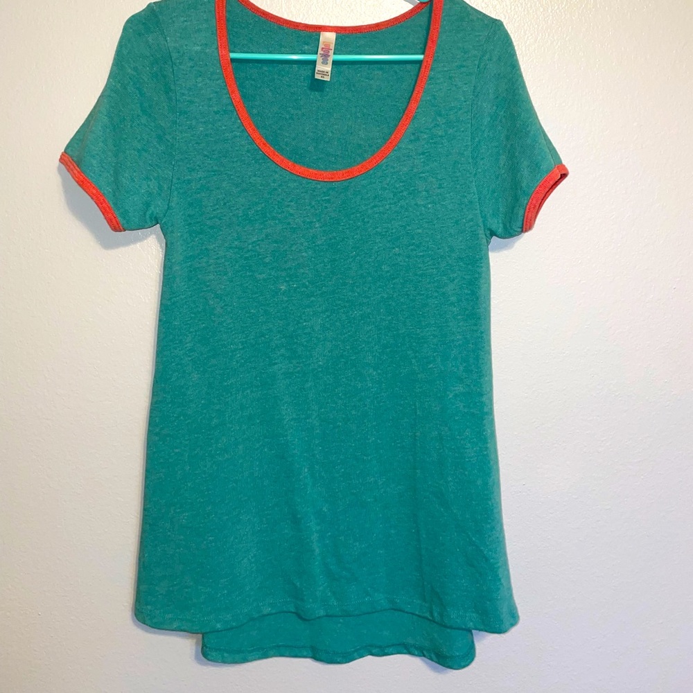 Teal lularoe shirt